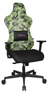 Sedia da ufficio girevole Sitness RS Sport, verde mimetico di Top Star