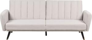BELIANI Divano letto in tessuto beige adatto per dormire elegante soggiorno moderno camera da letto
