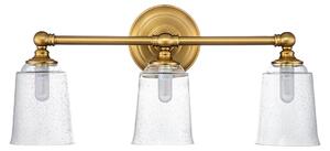 Applique Huguenot Lake in ottone ossidato - trasparente 3xG9x3,5W metallo, dimensioni: 24,8x53,3x15,2 cm IP44 Feiss