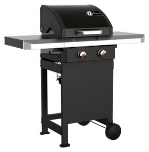 LANDMANN barbecue a gas Rexon 2.0 DE 135cm nero 22146 GR Ghisa smaltata