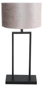 Lampada da tavolo - nero - Stang - metallo tessile - Ø 30cm - E27 - 3858ZW - Steinhauer