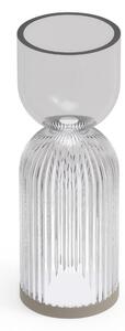 Lampada da Tavolo Alba Lamp B Dimensioni 8x H 23 cm - ideale per aggiungere un tocco di luminosit� e bellezza floreale Colore trasparente