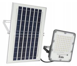 Proiettore solare dimmerabile a LED/50W/3,2V 5000K 6000 mAh IP65 nero + telecomando
