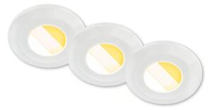 Briloner 7588036 - SET 3xLED plafoniera da incasso per bagno KLIRA 3xLED/4,9W/230V IP44 bianco