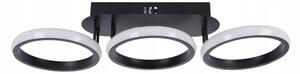 Plafoniera LED dimmerabile LED/30W/230V 3000-6500K nero Wi-Fi Tuya + telecomando