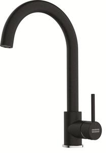 Franke Rubinetto Cucina Miscelatore Monocomando Canna Girevole in Fragranite colore Nero - 115.0735.622