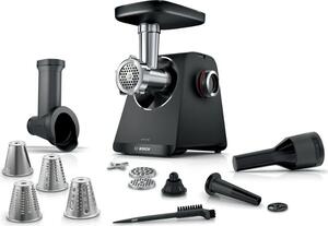 Bosch Tritacarne Elettrico Potenza 500 Watt Capacit 2,5 kg/min con 2 Velocit colore Nero - MFWS440B Serie 4