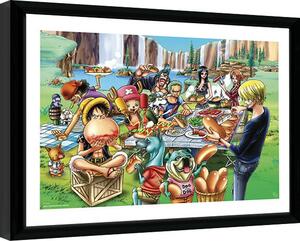 Quadro One Piece - Hot Dog Party, Poster Incorniciato