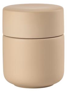Organizer da bagno beige in gres per dischetti di cotone Ume – Zone