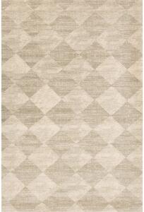 Tappeto beige in lana 200x300 cm Agnus Checkered – Agnella
