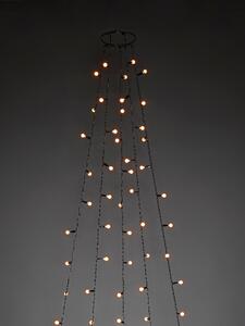 Decorazione a LED da interno-esterno per albero con sfere Greta, ambra