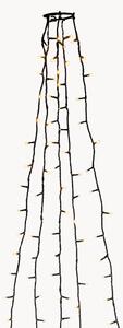 Decorazione a LED da interno-esterno per albero con sfere Greta, ambra