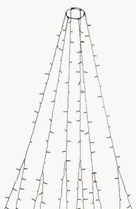 Decorazione a LED da interno-esterno per albero con funzione timer Julia, ambra