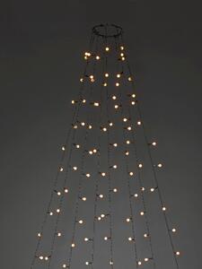 Decorazione a LED da interno-esterno per albero con sfere Greta, ambra