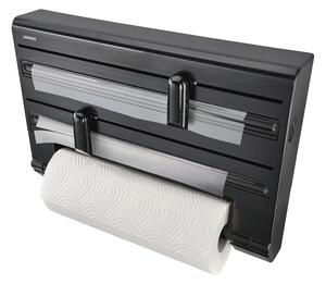 Porta pellicola e alluminio da parete da parete nero in plastica Parat – LEIFHEIT