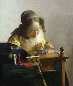 Jan (1632-75) Vermeer - Stampa artistica The Lacemaker 1669-70, (35 x 40 cm)