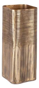 Vaso dorato in metallo fatto a mano (altezza totale 31,5 cm) Reel – Bizzotto