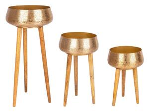Set di coprivaso in metallo 3 pz ø 37,5 cm Varanasi – Bizzotto