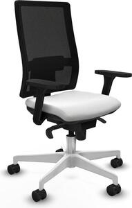 Sedia da ufficio Horna Piqueras y Crespo, modello 3D026N0, colore bianco
