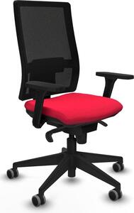 Sedia da ufficio Horna Piqueras y Crespo, modello 3D066G0, colore rosso