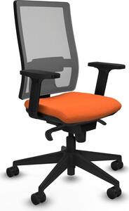 Sedia da ufficio Horna Piqueras y Crespo, modello 2D066N0, colore arancione