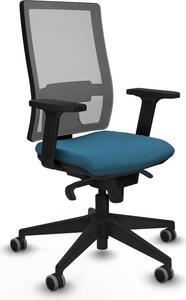 Sedia da ufficio Horna Piqueras y Crespo, modello 2D066G0, colore verde petrolio