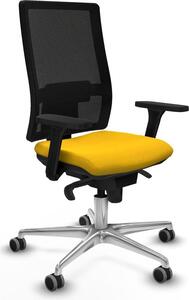 Sedia da ufficio Horna Piqueras y Crespo, modello 3D086G0, colore giallo