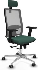 Sedia da ufficio con poggiatesta, modello Horna Traslack, marca Piqueras y Crespo, codice prodotto 2D086G2