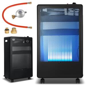 Stufa a gas portatile ISOISL, fino a 15 kg, con regolatore di pressione, tubo flessibile e 2 adattatori