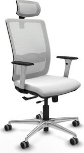 Sedia da ufficio Piqueras y Crespo, modello 1B086G2, colore bianco