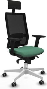 Sedia da ufficio Piqueras y Crespo modello 2D026G1, colore verde smeraldo