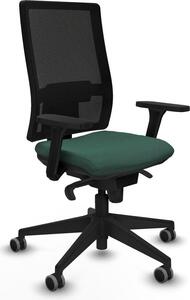Sedia da ufficio Piqueras y Crespo, modello 3D066G0, colore verde
