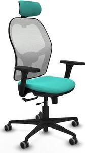 Sedia da ufficio con poggiatesta Jorquera Piqueras y Crespo 3D036G2 turchese