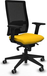 Sedia da ufficio Horna Piqueras y Crespo, modello 2D066G0, colore giallo