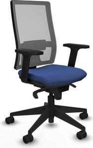Sedia da ufficio Horna Piqueras y Crespo, modello 2D066N0, colore blu navy
