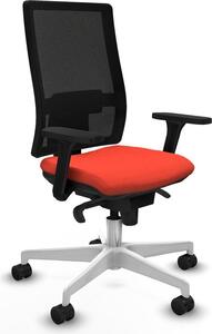Sedia da ufficio Horna Piqueras y Crespo, modello 3D026N0, colore arancione scuro