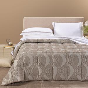 Trapunta MATRIMONIALE Amber MOKA Raso Jacquard Caleffi