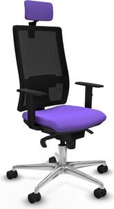 Sedia da ufficio con poggiatesta Piqueras y Crespo 1D086N2 Viola