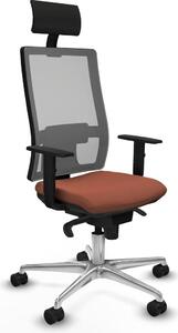 Sedia da ufficio Horna Piqueras y Crespo, modello 1D086N1, colore marrone