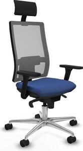 Sedia da ufficio Horna Piqueras y Crespo, modello 3D086N1, colore blu navy