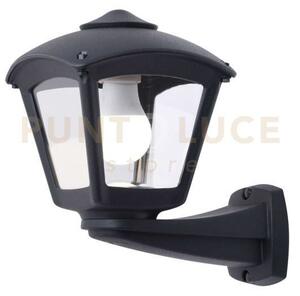 Lerici applique 1 luce nero ip55 attacco e27