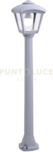 Lerici palo 100cm 1 luce grigio ip55 attacco e27