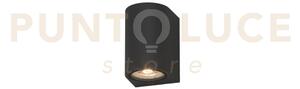 Lione applique monoemissione 1 luce nero ip65 ik04 attacco gu10