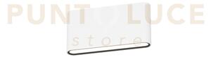 Lima applique biemissione 18cm bianco led 10w cct3000 4000k 620lm ip54