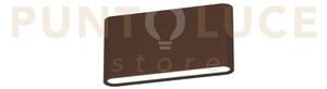 Lima applique biemissione 18cm corten led 10w cct 3000 4000k 620lm 