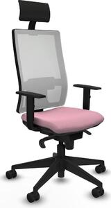 Sedia da ufficio Horna Piqueras y Crespo, modello 1D066N1, colore rosa