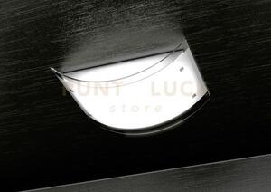 Linear plafoniera 45 cm 3 luci attacco e27 in metallo e vetro