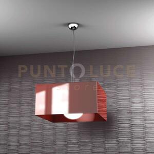 Lift sospensione 1 luce attacco e27 in metallo rosso