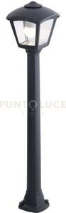 Lerici palo 100cm 1 luce nero ip55 attacco e27