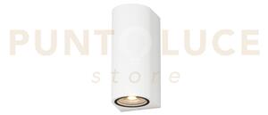 Lione applique biemissione 2 luci bianco ip65 ik04 attacco gu10